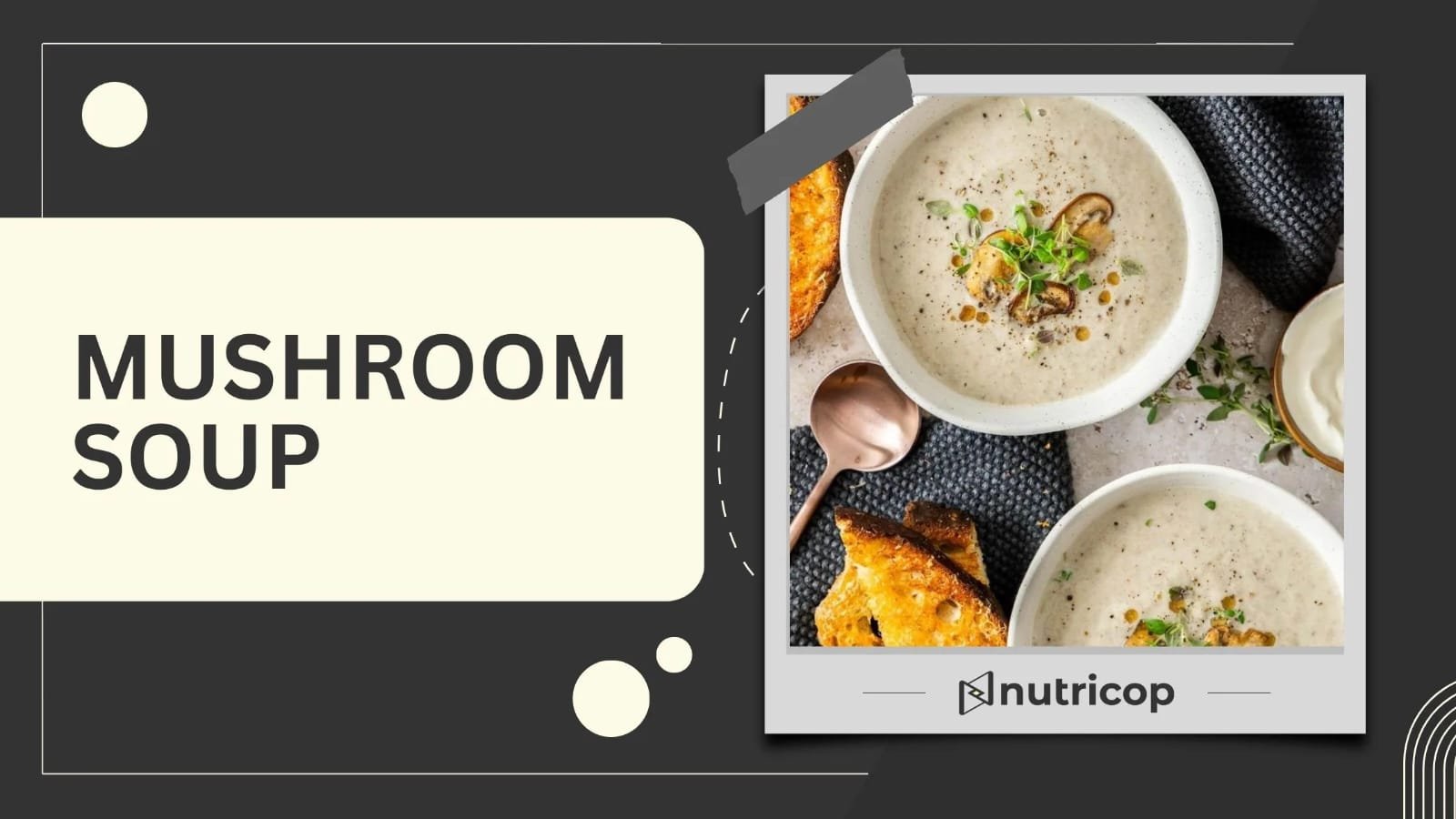 Homemade mushroom soup