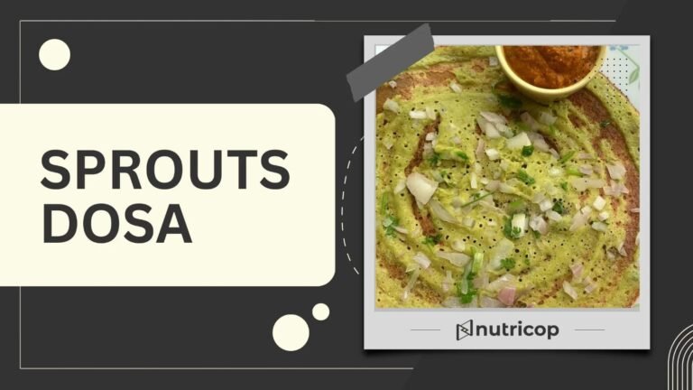 Sprout dosa recipe