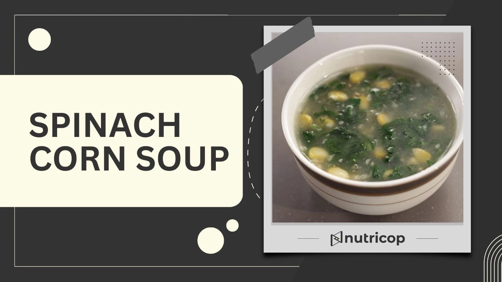 Spinach Corn Soup
