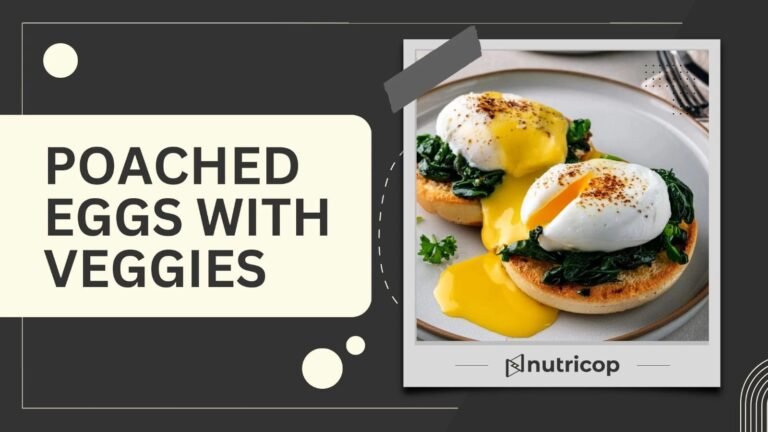 Poached eggs with veggies