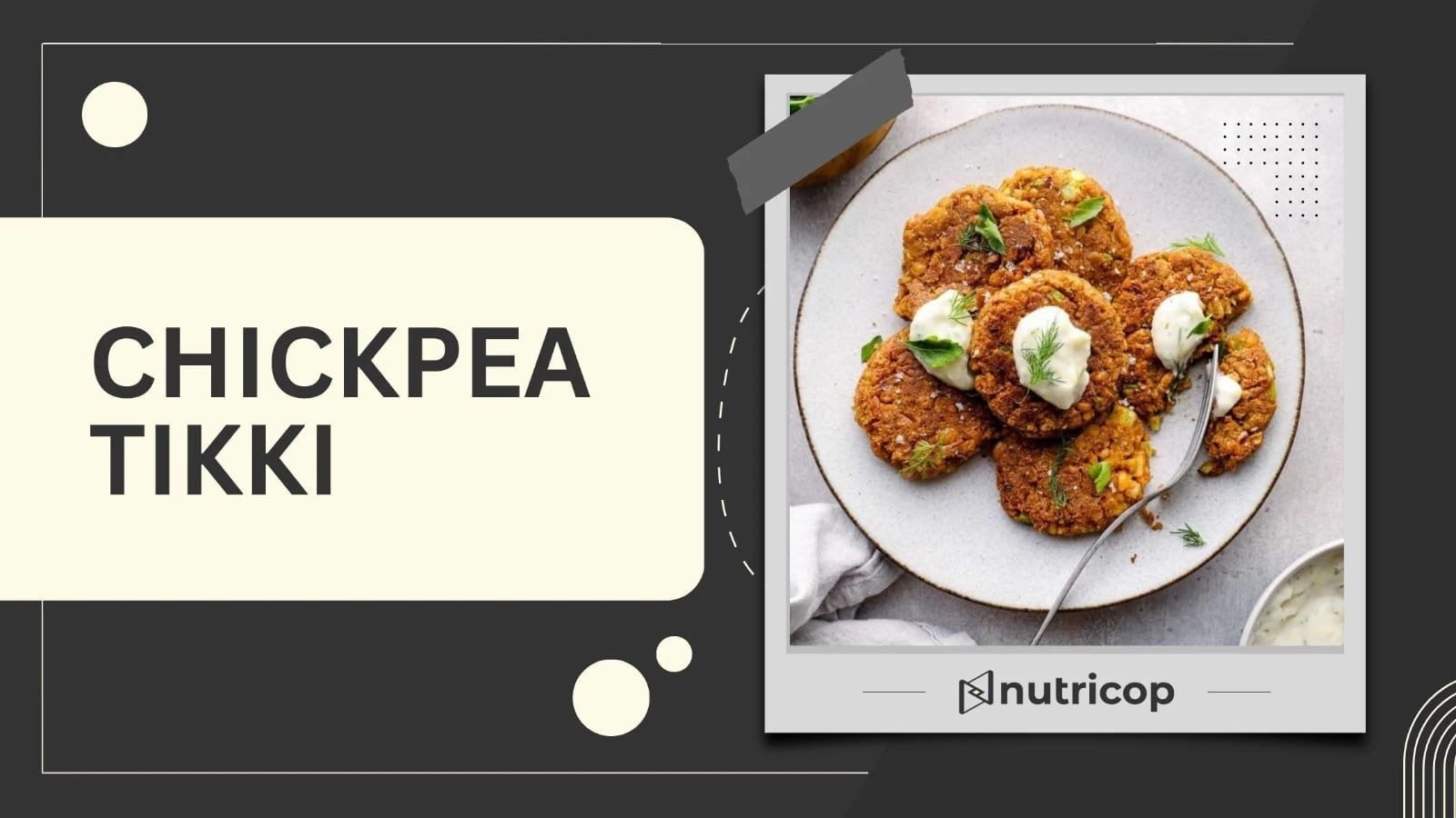 Chickpea tikki recipe