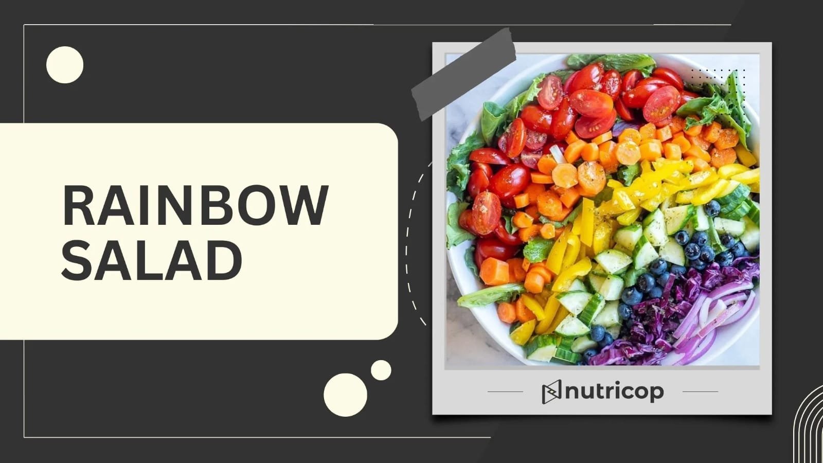 Rainbow salad recipe