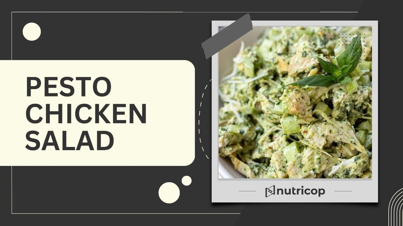 Pesto Chicken Salad For Weight loss