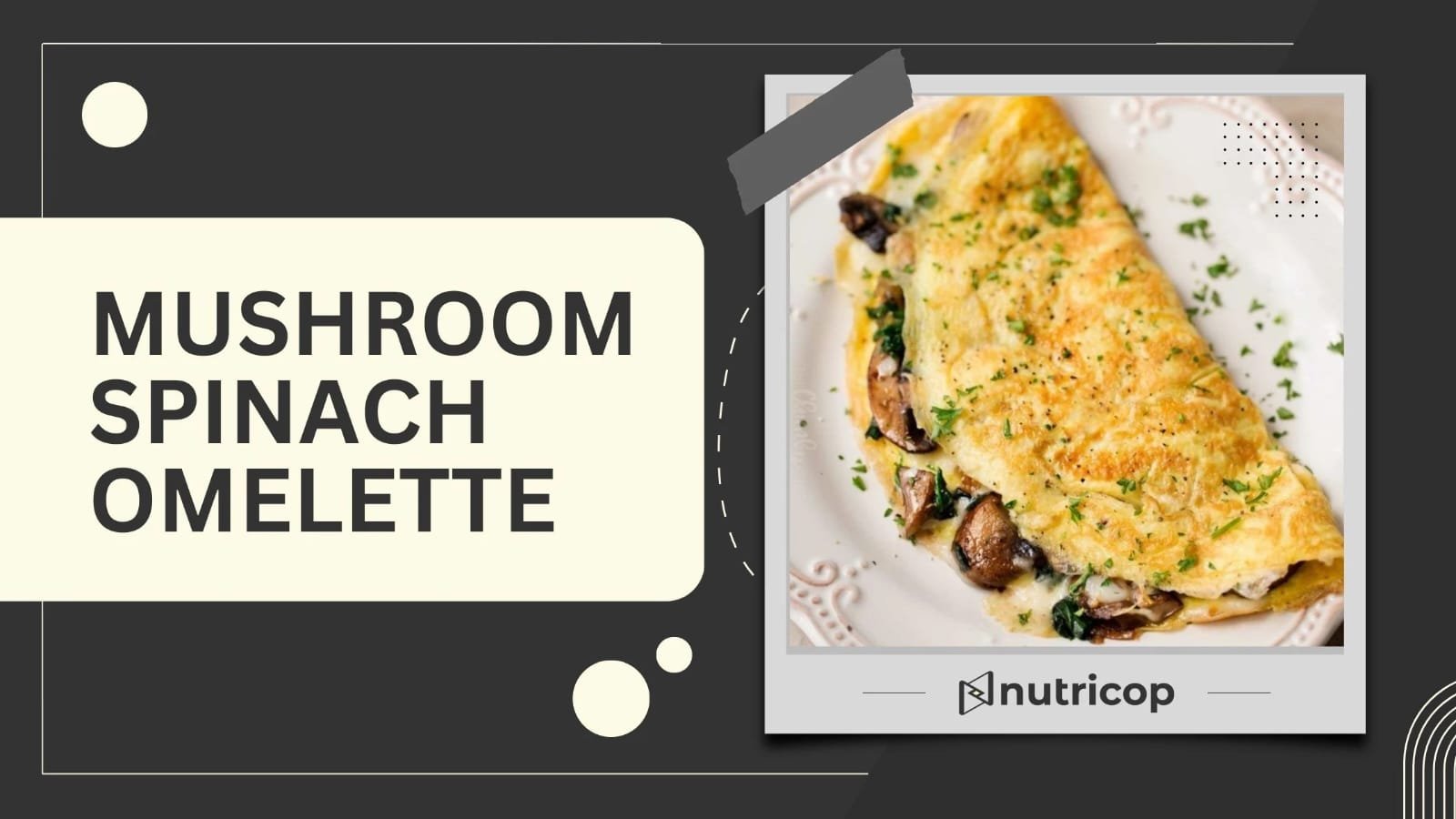 Mushroom Spinach Omelette Recipe
