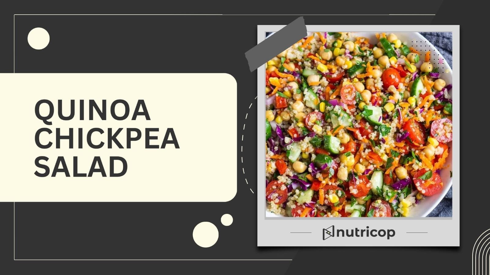 Quinoa chickpea salad